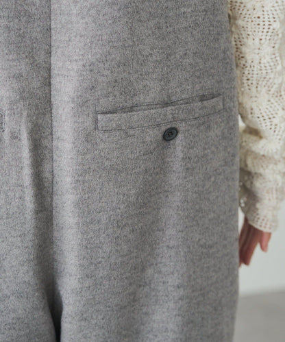 羊毛混紡雙面連體褲