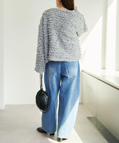 流蘇針織開衫