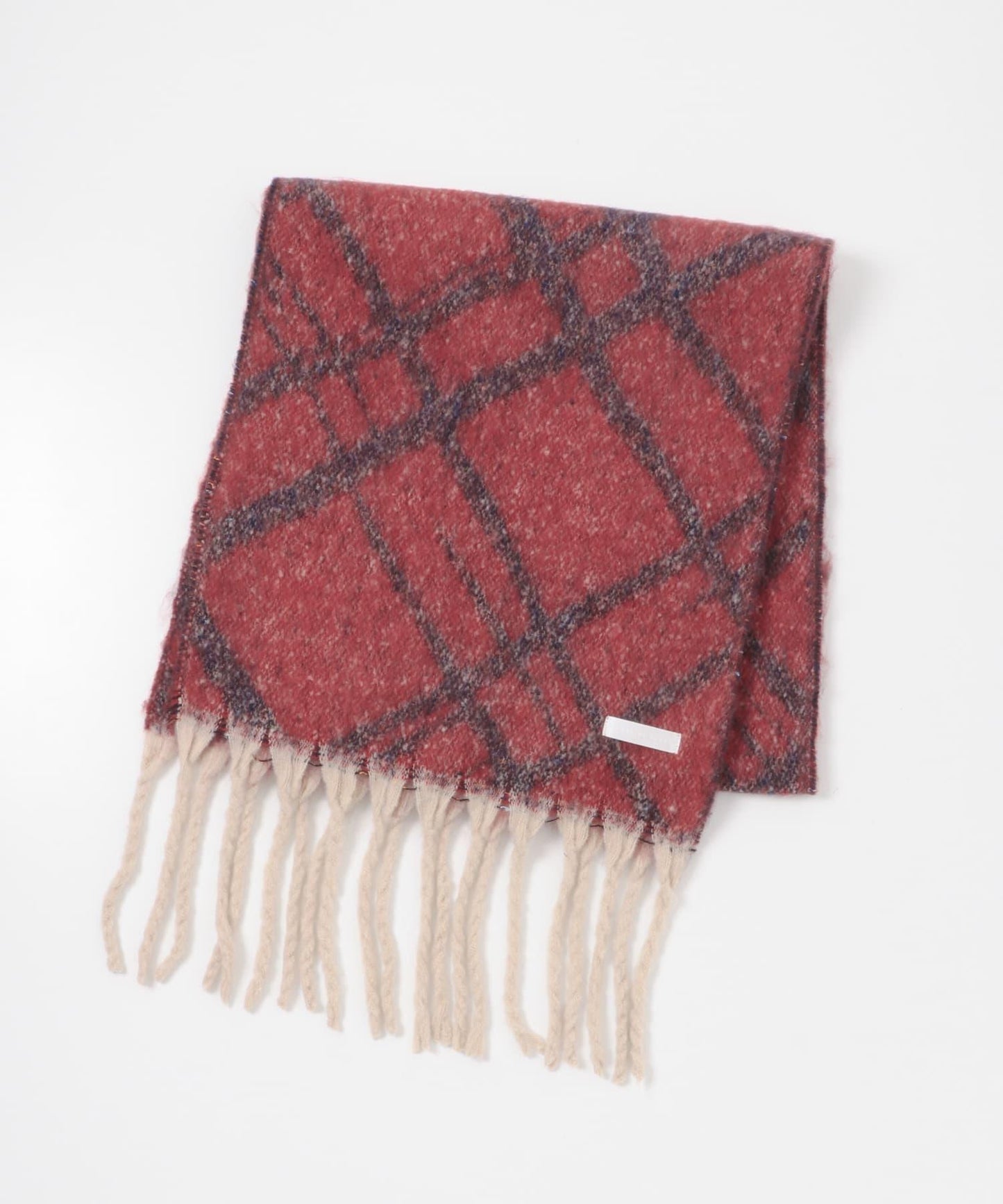 條紋格子加厚圍巾