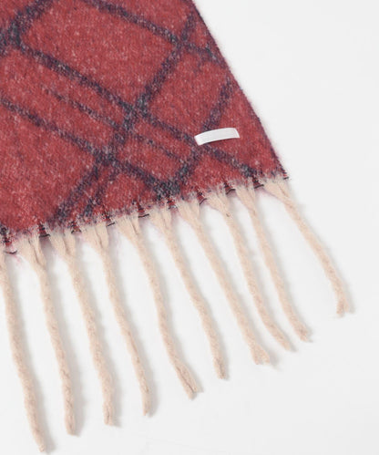 條紋格子加厚圍巾