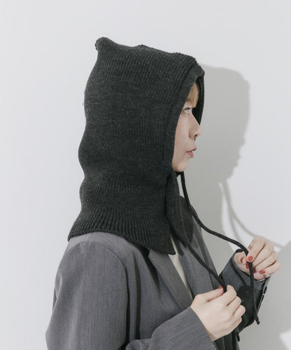 羅紋針織巴拉克拉法帽