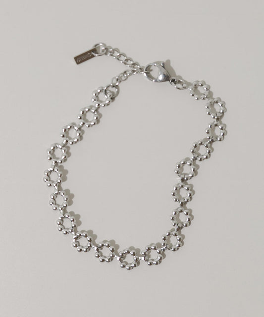 不鏽鋼花朵鏈條手鍊