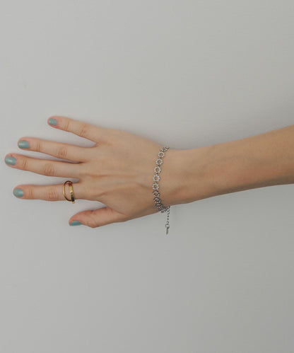 不鏽鋼花朵鏈條手鍊