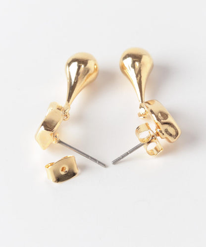 微光金屬圓環垂墜耳環