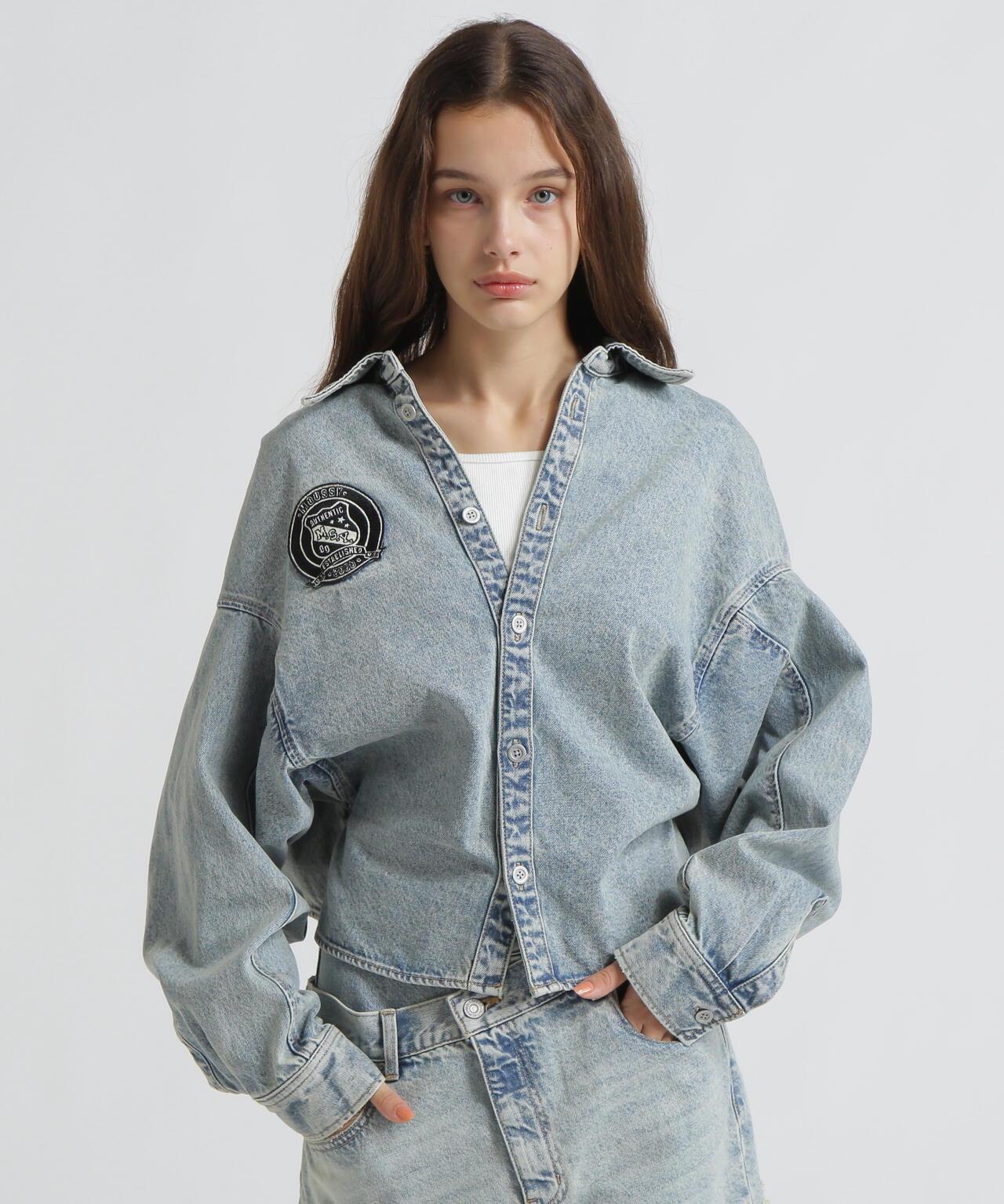 《AVIREX×MOUSSY》牛仔襯衫夾克