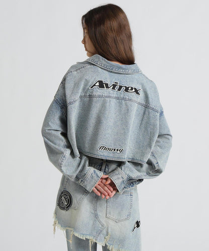 《AVIREX×MOUSSY》牛仔襯衫夾克