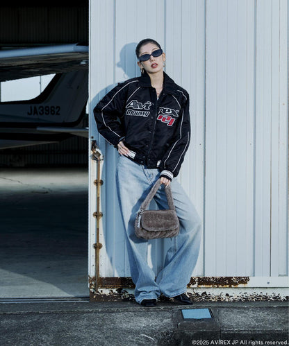 《AVIREX×MOUSSY》尼龍棒球夾克