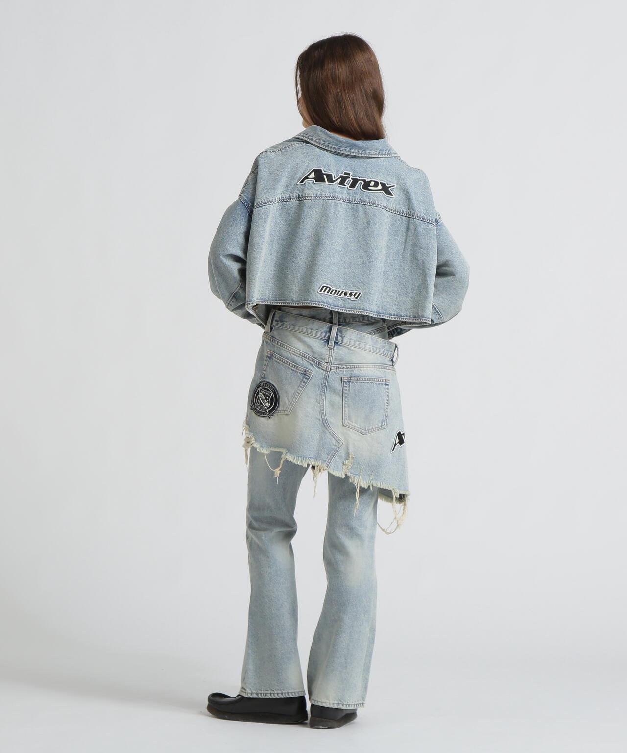 《AVIREX×MOUSSY》牛仔襯衫夾克