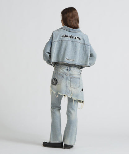 《AVIREX×MOUSSY》牛仔襯衫夾克