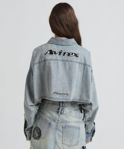 《AVIREX×MOUSSY》牛仔襯衫夾克