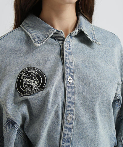 《AVIREX×MOUSSY》牛仔襯衫夾克