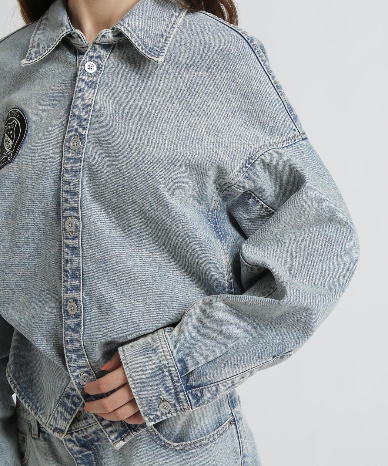 《AVIREX×MOUSSY》牛仔襯衫夾克