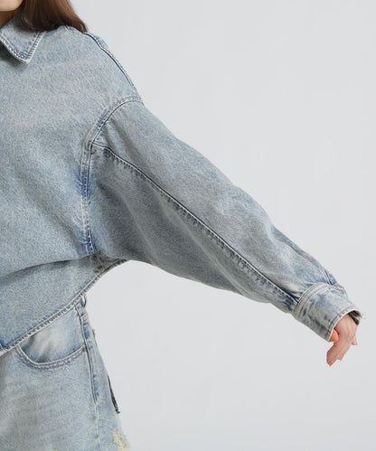 《AVIREX×MOUSSY》牛仔襯衫夾克