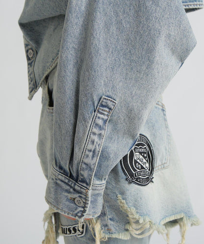 《AVIREX×MOUSSY》牛仔襯衫夾克