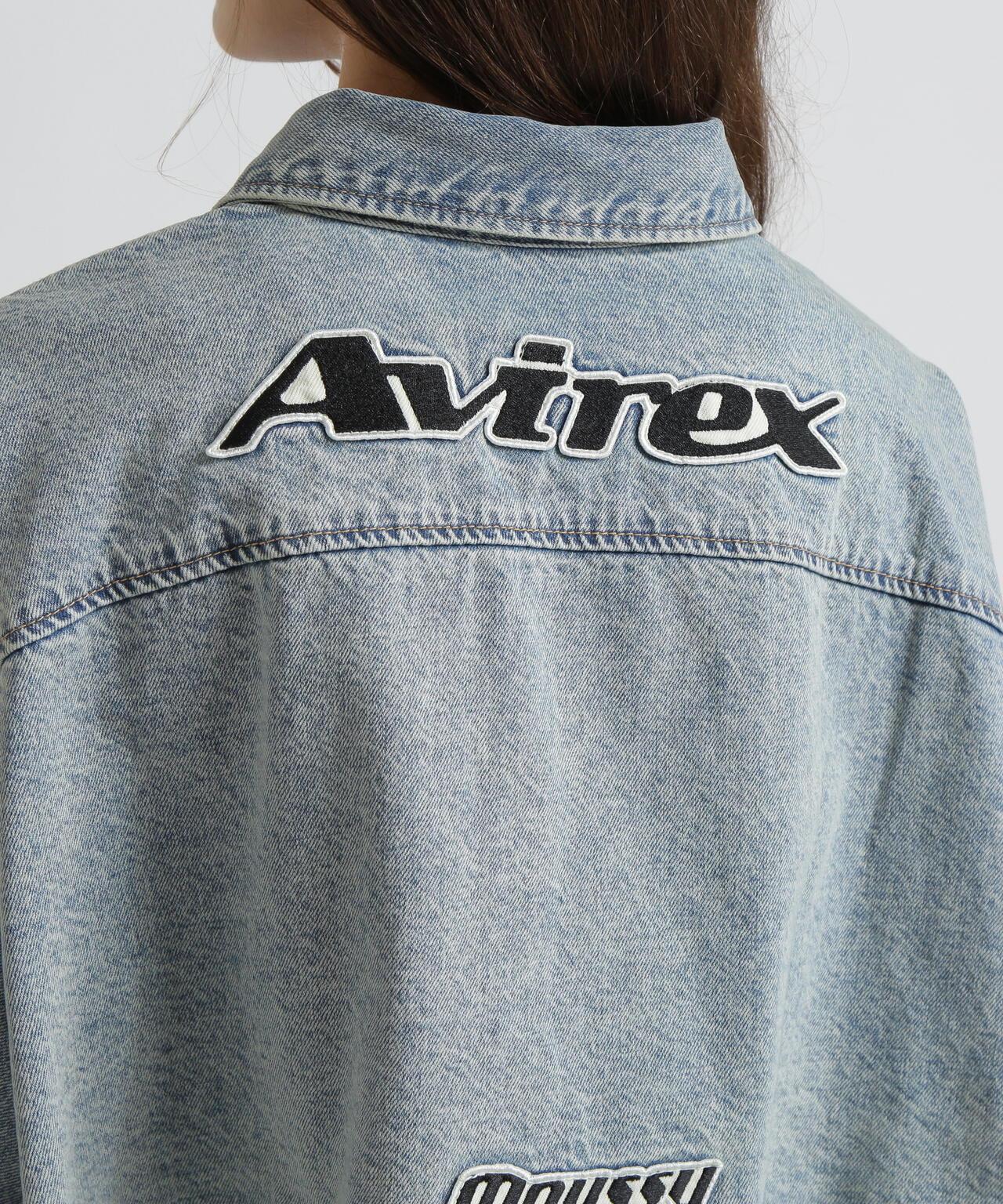 《AVIREX×MOUSSY》牛仔襯衫夾克