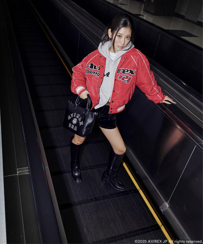 《AVIREX×MOUSSY》尼龍棒球夾克