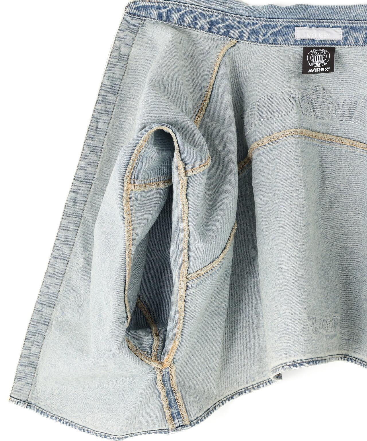 《AVIREX×MOUSSY》牛仔襯衫夾克