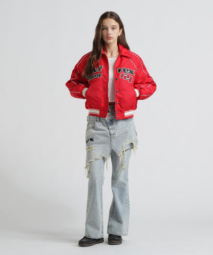 AVIREX×MOUSSY TWIN SLIM FLARE DENIM PANTS 牛仔褲
