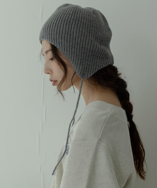針織耳罩帽