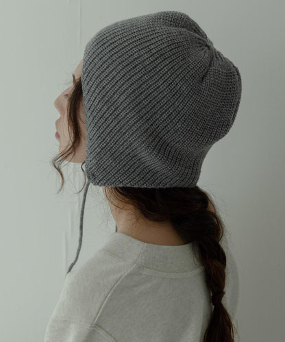 針織耳罩帽