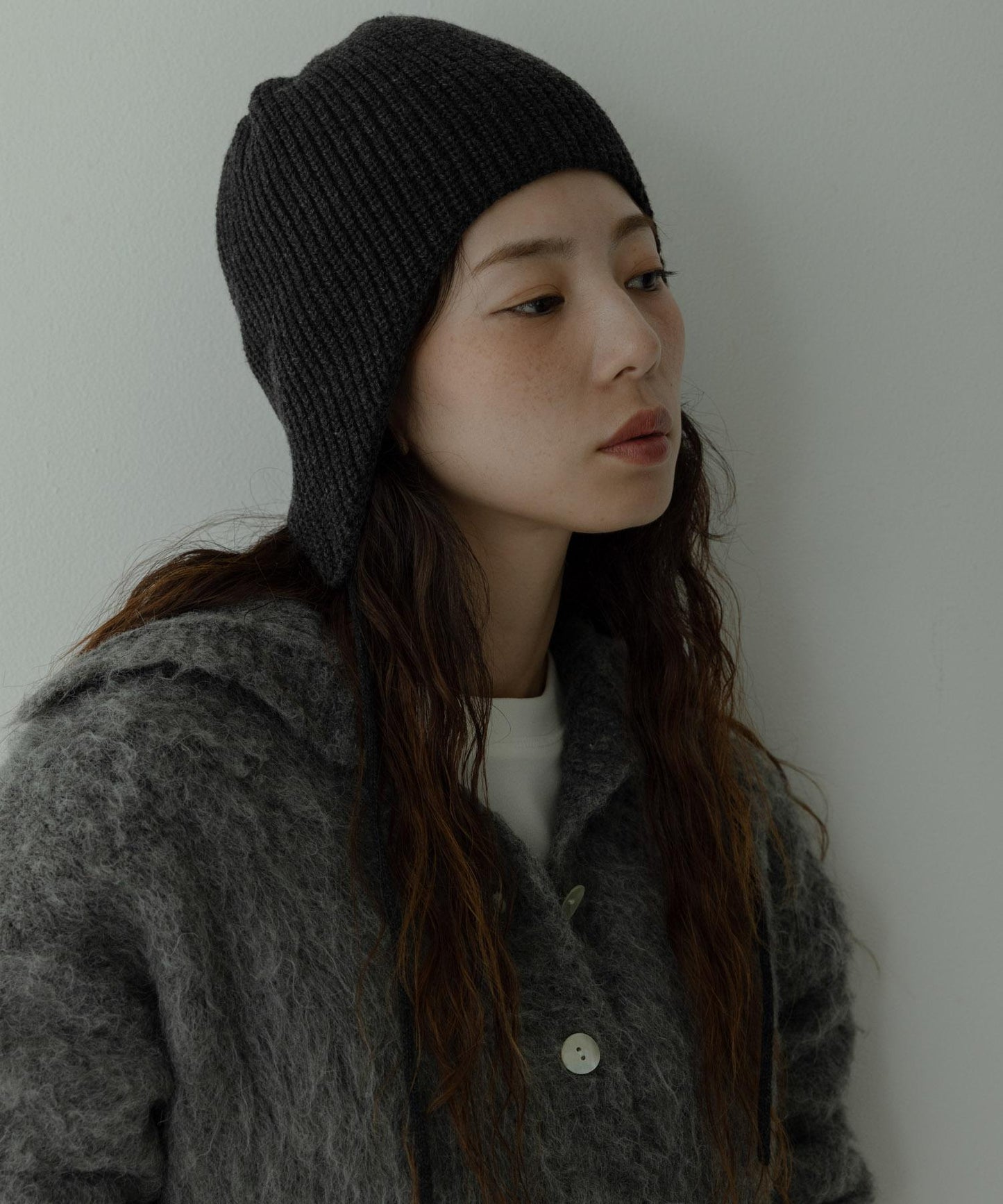針織耳罩帽