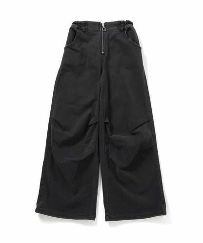 保暖前拉鍊寬鬆褲