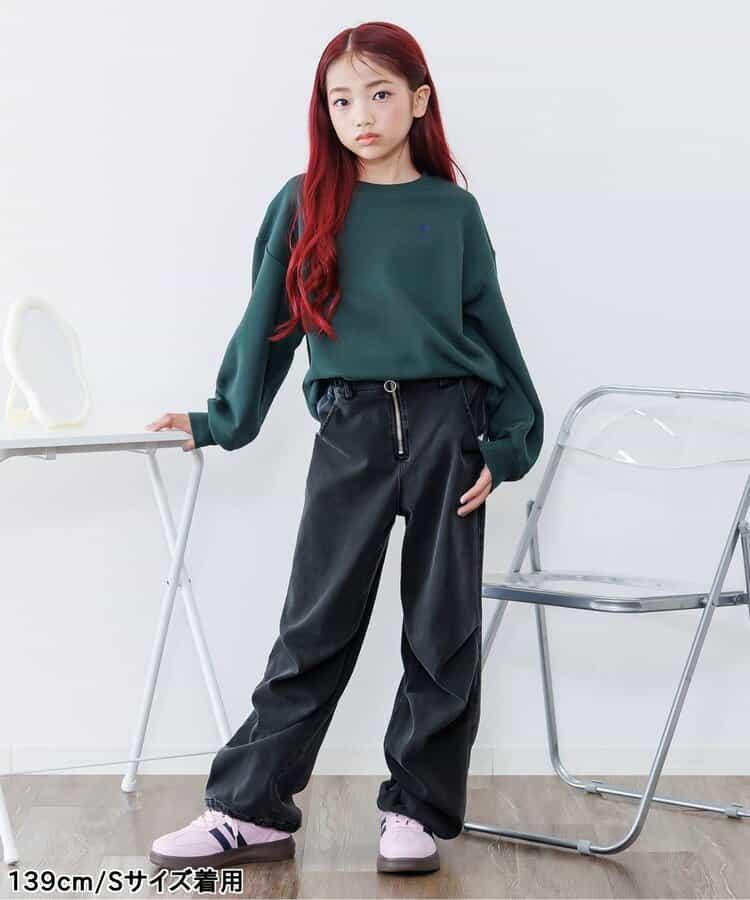 保暖前拉鍊寬鬆褲