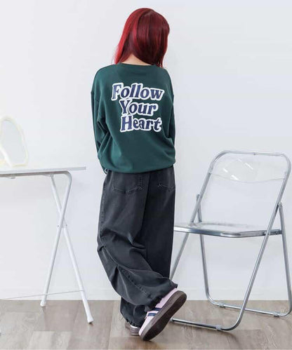 保暖前拉鍊寬鬆褲