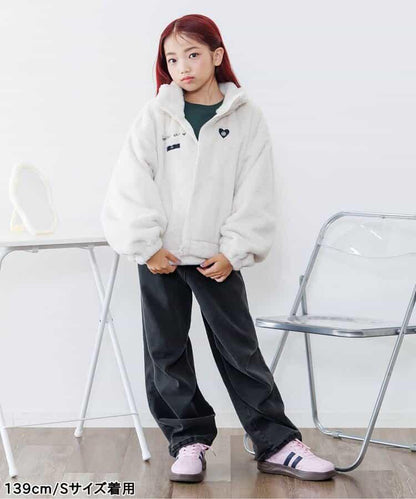 保暖前拉鍊寬鬆褲