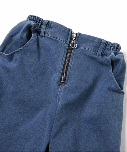 保暖前拉鍊寬鬆褲