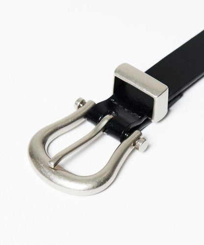 牛皮西部風窄款腰帶