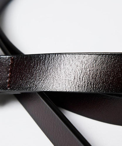 牛皮西部風窄款腰帶