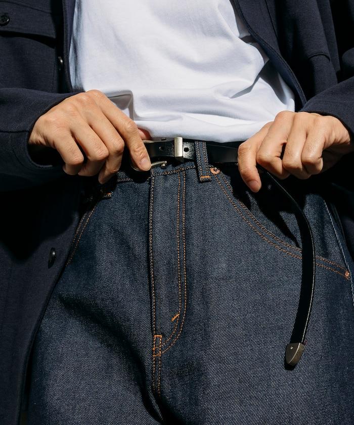 牛皮西部風窄款腰帶