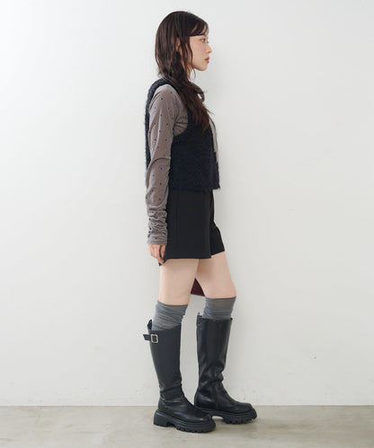 【前後兩穿】粗花呢馬甲