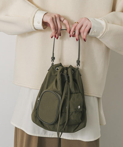 防潑水2WAY多功能口袋尼龍包