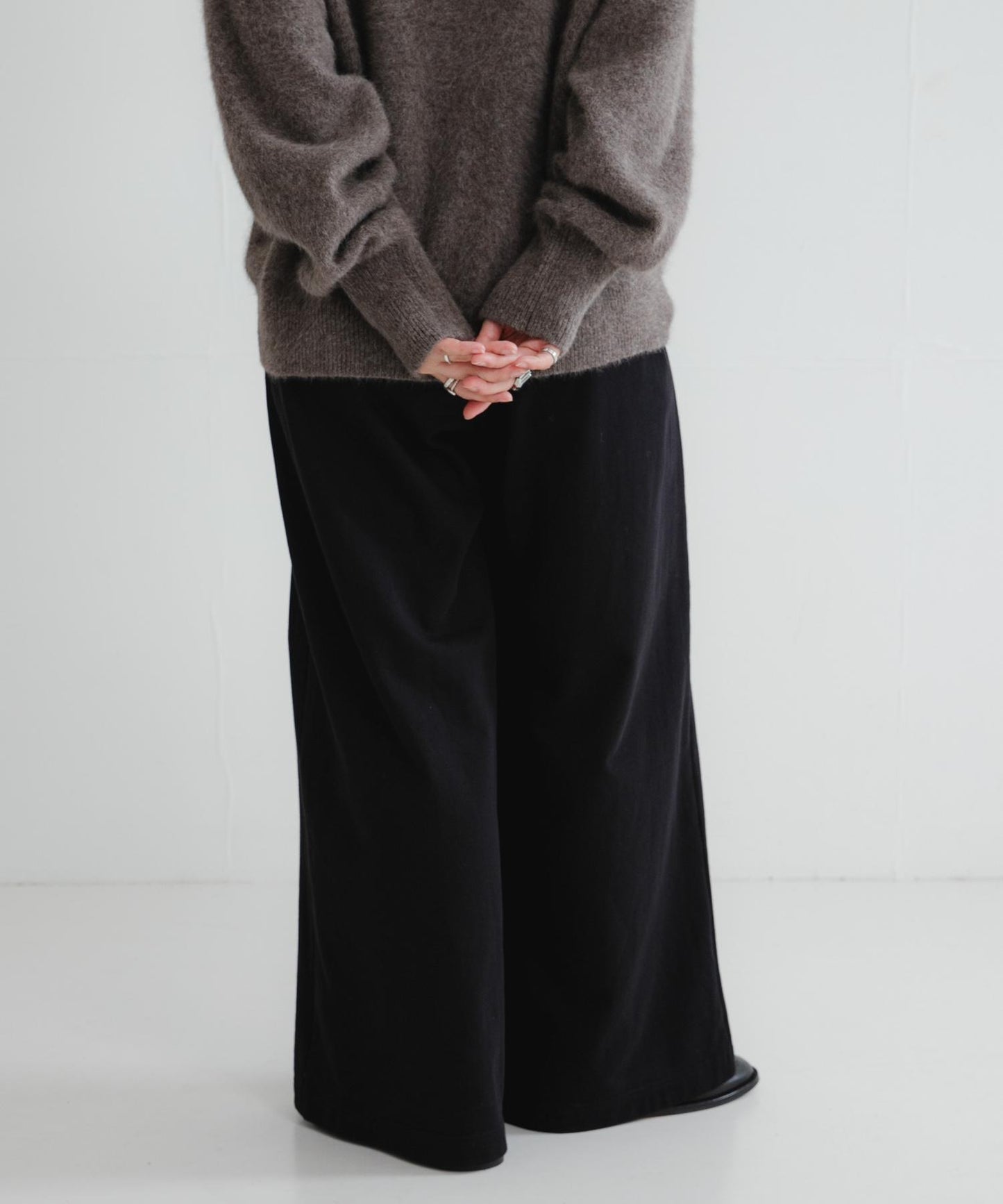 迷你毛圈休閒長褲