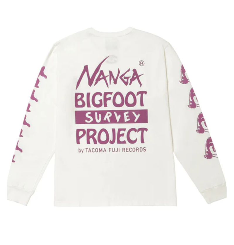 NANGA / NANGA × TACOMA FUJI RECORDS BIGFOOT SURVEY PROJECT LOGO 長袖T恤