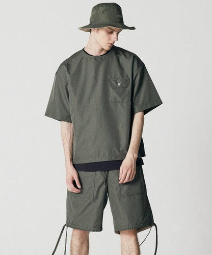 TAION UNISEX 無羽絨軍旅風半袖T恤