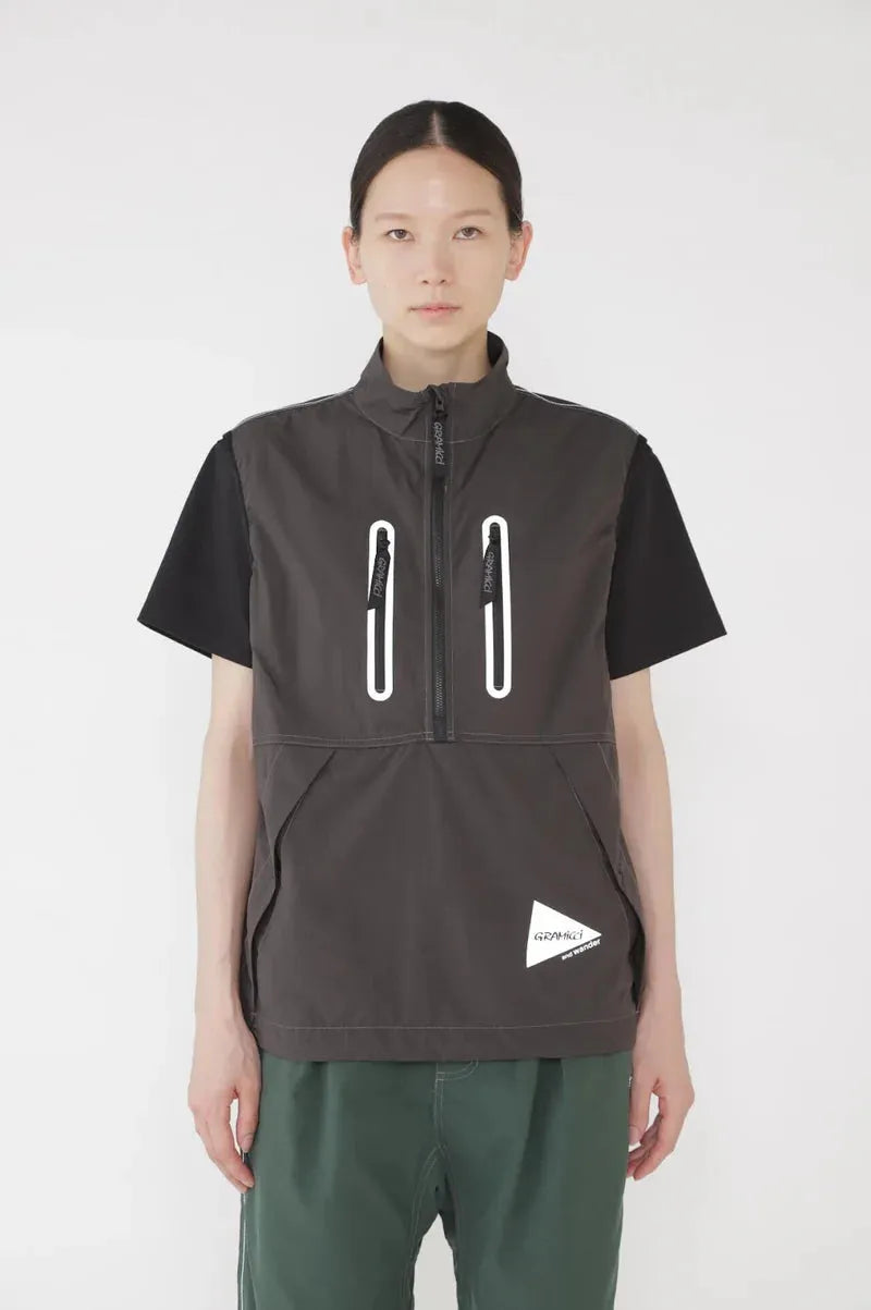 and wander / GRAMICCI × and wander 拉絨尼龍馬甲