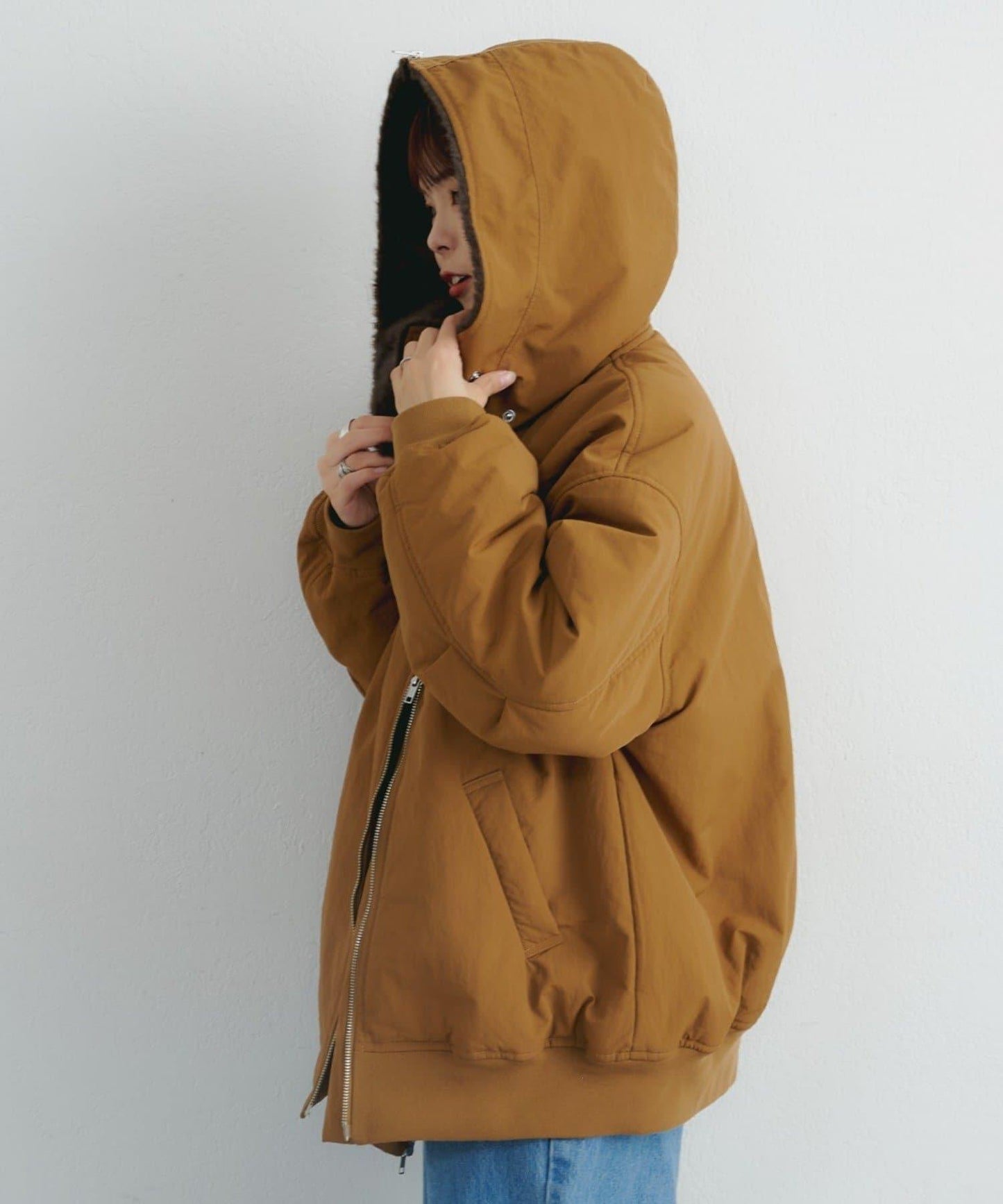 【パルクロ限定】K《AIR》I企劃2WAY拉鍊棉服夾克