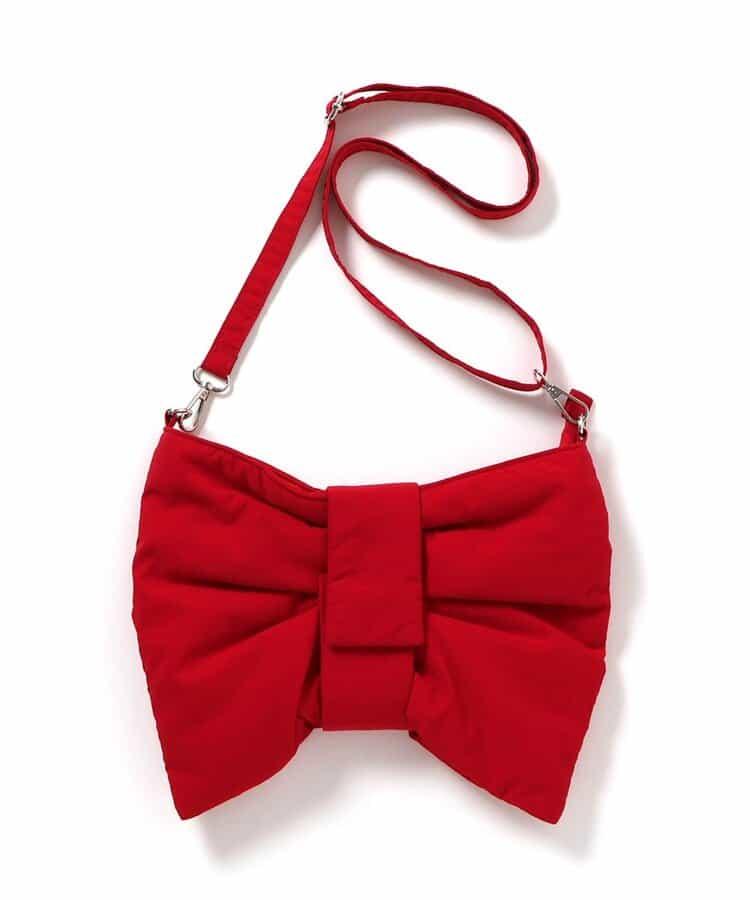 大蝴蝶結單肩包