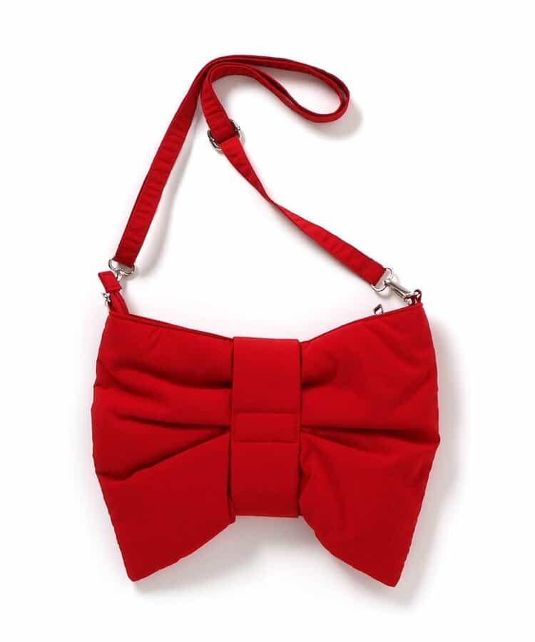大蝴蝶結單肩包