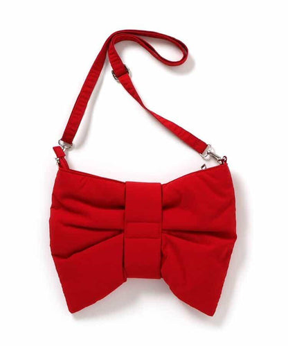 大蝴蝶結單肩包