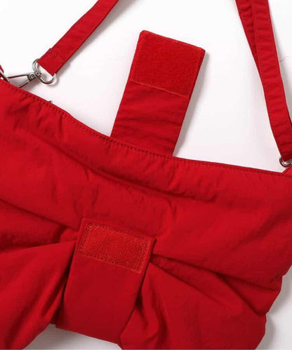 大蝴蝶結單肩包