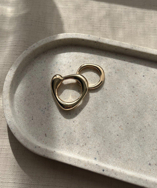 〈GOLDY/ゴールディ〉2件套三角形戒指