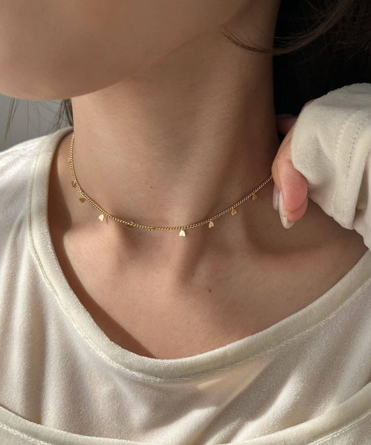 GOLDY迷你愛心短款項鍊