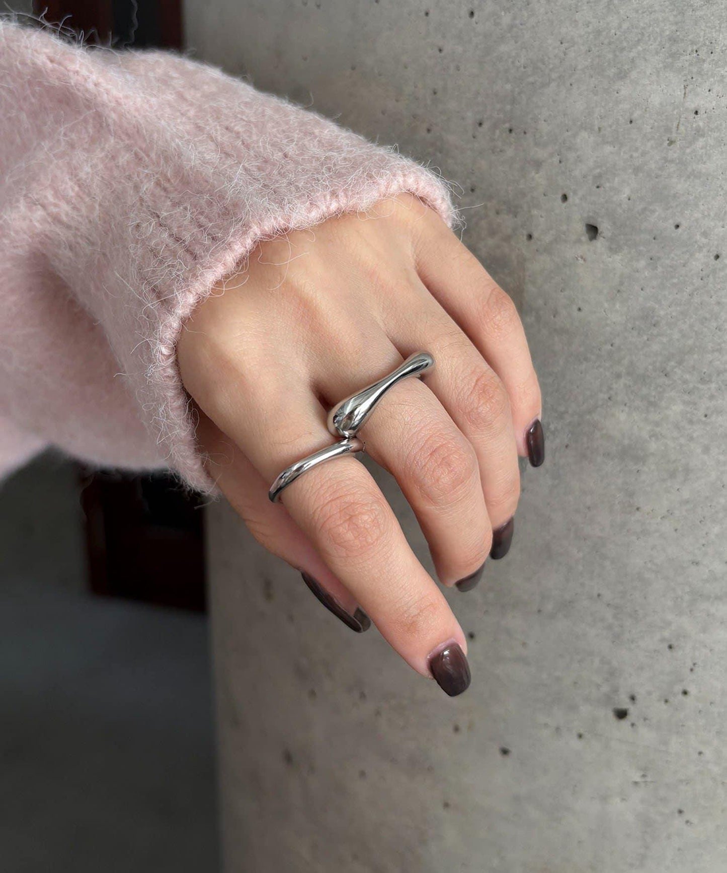 〈GOLDY/ゴールディ〉2件套三角形戒指