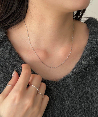 GOLDY 扭紋鏈條皮質項鍊