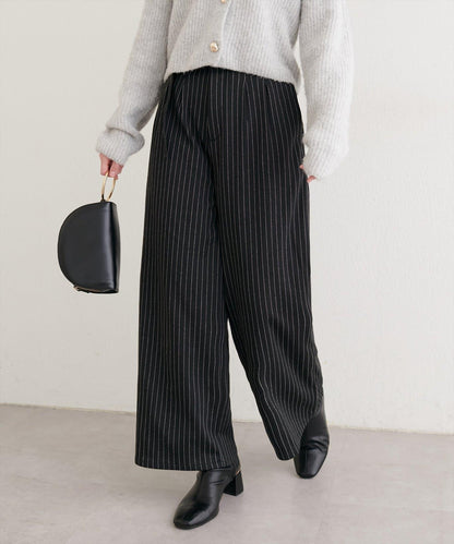 附腰帶彈力長褲