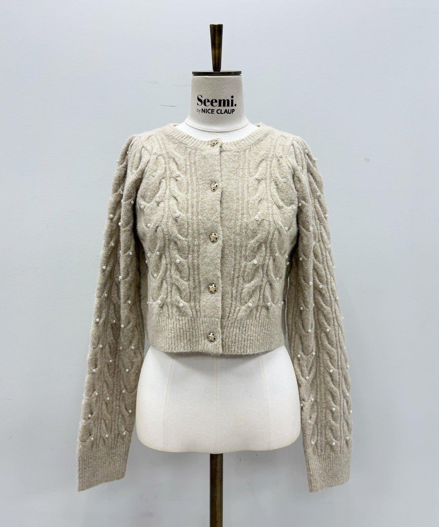 【Seemi.】寶石裝飾針織衫